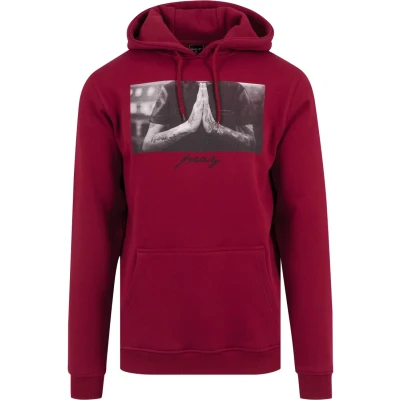 Immagine di Mister Tee PRAY Felpa con cappuccio, Uomo, Taglia: Small, Ruby