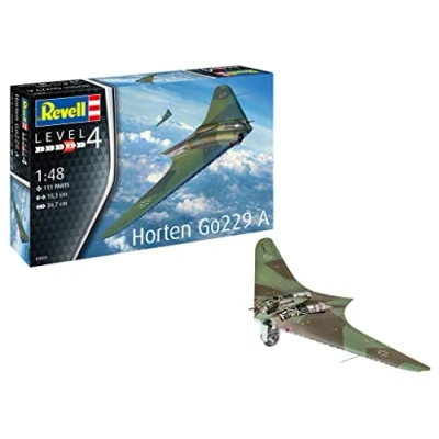 Immagine di Revell 03859 Aeromobili Horten Go229 A 1 Model Kit 1:32 Scale modello, scala, Colore Non Laccato, 1:48