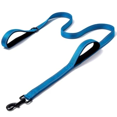 Immagine di Eyeleaf Guinzaglio per Cani 1,8 Metri Riflettente e Forte con Doppio Manico Imbottite Resistente Nylon Taglia Grande Media Blu