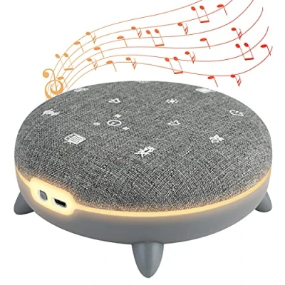 Immagine di TERRAILLON ZEN BOX, Assistenza per addormentarsi, Macchina a rumore bianco con 7 suoni rilassanti, streaming musica tramite Bluetooth, atmosfere luminose, programmi 30 60 90 min, USB C