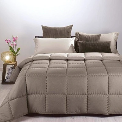 Immagine di Caleffi Trapunta Modern Letto Singolo 1 Piazza Tinta Unita Double Face Vari Colori (Nocciola)