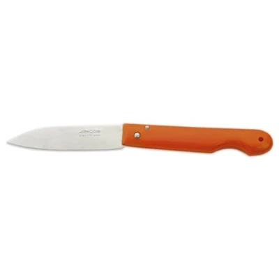 Immagine di ARCOS Coltello Professionale con Lama in Acciaio Inossidabile 85 millimetri e Manico Ergonomico Polipropilene Multiuso di Albacete, Pieghevole Leggero Colore Arancione