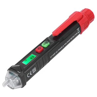 Immagine di HT100P Tester di tensione senza ,Penna rilevamento elettricità a doppia portata AC 12 1000V/48V 1000V,Indicatore rotazione trifase Rilevatore