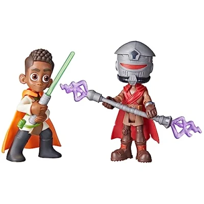 Immagine di Hasbro Star Wars, Duello con Spada Laser Pop up, Action Figure di Kai Brightstar e Taborr, Giocattoli Wars in Scala da 10 cm per Bambini Bambine