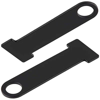 Immagine di XYDZ Helmet Lock Extension for Motorcycle, 2pcs Motorcycle Open/Full Face Quick Release Buckle Fastener Black