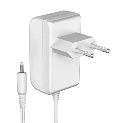 Immagine di ledscom.de Alimentatore LED 12W per sistema plug in ATOM, spina, 24V DC, bianco, IP20, trasformatore a bassa tensione, tensione continua, corrente trasformatore, spina di rete,