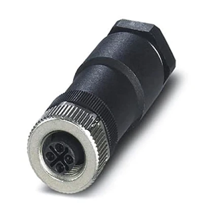 Immagine di Phoenix Contact 1404642 Connettore non confezionato per sensore o attuatore M12 Presa dritta Numero di poli: 4 1 pz.