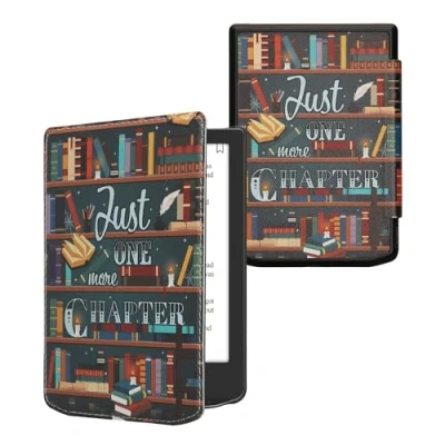 Immagine di kwmobile Custodia eReader Compatibile con Pocketbook Verse/Verse Pro/Verse Color/Vivlio Light/Light HD Cover eBook Reader Flip Case multicolore Ancora un Capitolo