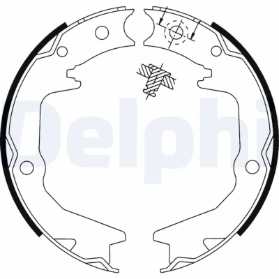 Immagine di Kit ganasce, Freno stazionamento DELPHI LS1913