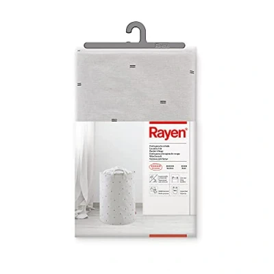 Immagine di Rayen Cestello per bucato Gamma Premium Impermeabile e Resistente capacità 70 Litri Cesto con Maniglie Dimensioni 55 x 40 cm, poliester (Canvas), 55x diámetro cm