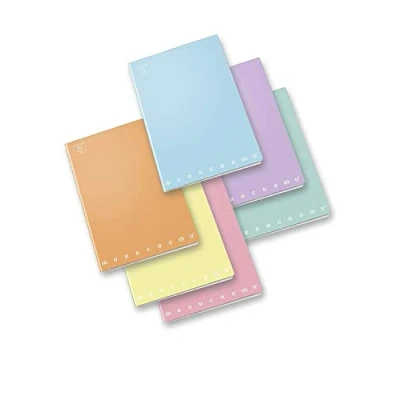 Immagine di Pigna Monocromo Pastel 02282124M, Quaderno formato A4, Rigatura 4M, quadretti 4 mm per e 5 elementare medie superiori, Carta 80g/mq, Pacco da 10 Pezzi