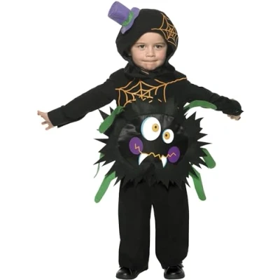 Immagine di SMIFFYS Costume Ragno Pazzo, comprende Corpetto e Cappuccio