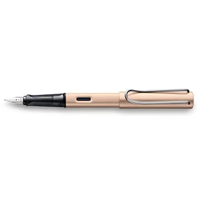 Immagine di Lamy 1235652 AL star 50 Penna stilografica in alluminio colore Cosmic con impugnatura trasparente e molla acciaio, spessore F