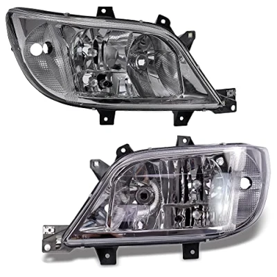 Immagine di BESTPRICE 2x fari principali anteriori sinistro + destro H7 / H3, compatibili con MERCEDES BENZ SPRINTER 2 t (B901, B902), 3 (B903), 4 (B904), 5 (B905)