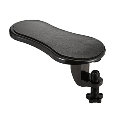 Immagine di Poggiapolsi per Mouse, Supporto Poggiapolsi, Computer Regolabile, Memory Foam Rotante Ergonomico Regolabile Ufficio, Lavoro, Studio, Gioco, Scrivania, Sedia (Nero)
