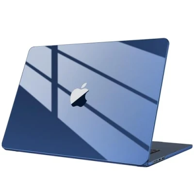 Immagine di FINTIE Custodia Compatibile con MacBook Air 15 Pollici A3114 A2941 M3 M2 (2024 2023) Ultra Trasparente Sottile Cover Rigid Protettivo Case, Mezzanotte