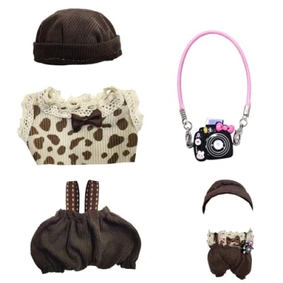 Immagine di Gxlaihly Labubu Vestiti per bambola, Clothes, Accessori bambole Labubu, da 17 cm, adatti il peluche (B12 (Non includere i giocattoli))