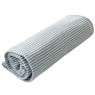 Immagine di HOPPEDIZ Coperta per neonati, 100% cotone, elastica e aderente, ideale colore: grigio