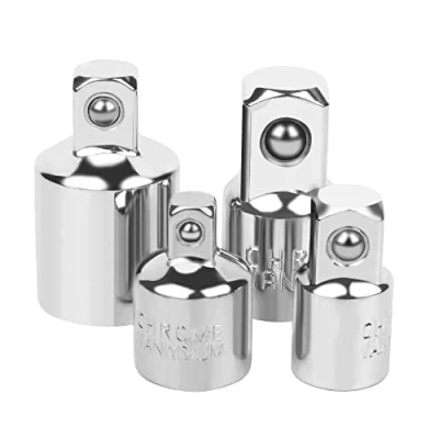 Immagine di 4 Pezzi Set di Adattatori Adattatore 1/2&quot; 3/8&quot; 1/4&quot; per Chiavi a Bussola Kit riduzione Accessori Riparazione Automobili