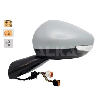 Immagine di Specchietto retrovisore esterno Alkar 6149875 Sx con la prima mano elettrico termico, memoria, ribaltabile/ripiegabile elettricamente, convesso, c
