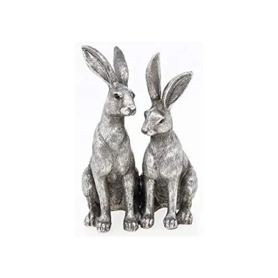 Immagine di The Leonardo Collection Reflections Coppia di lepri in argento