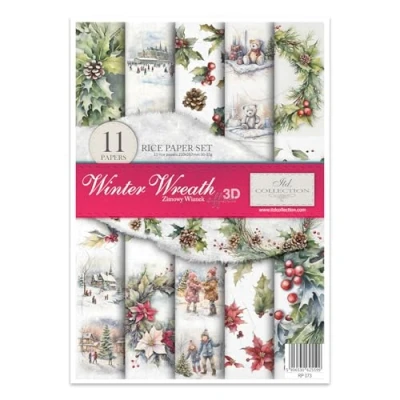 Immagine di ITD Collection Decoupage, Wreath Invernale, 21 x 30 0,15 cm