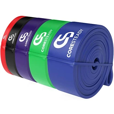 Immagine di Coresteady Elastici Trazioni Set da 5 I Elastico Fitness per alla Sbarra Assistite Palestra I, Powerlifiting &amp; Calisthenics Allenamento Uomini e Donne