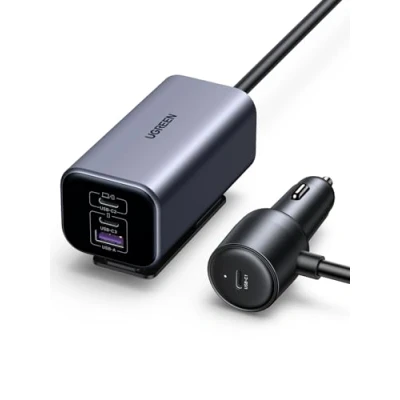 Immagine di UGREEN Caricatore Auto150W Ricarica Rapida, Caricabatterie Auto USB C 140W GaN PD3.1 QC 4.0 PPS con 4 Puertos, Compatible MacBook, iPhone 16/15 Plus Pro Max, Samsung Galaxy S24/23, iPad Pro, Air