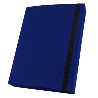 Immagine di Netuno 1x cartellina portadocumenti blu formato A4 dorso 50 mm con elastico cartella porta documenti cartone polypropylene