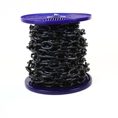 Immagine di Ali&#039;s DIY Catena di sicurezza in acciaio placcato resistente nero con diametro 4 mm, lunghezza 30 metri