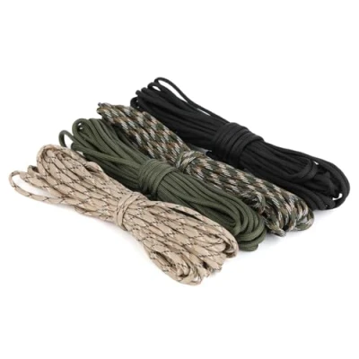 Immagine di Bafumiu Set da 4 Corde Paracord 10 m (4 mm), 40 Totali Corda Resistente con 7 Fili in Nylon 100%, capacità di Carico Fino a 250 kg, Ideale per Camping, Escursioni e Bracciali