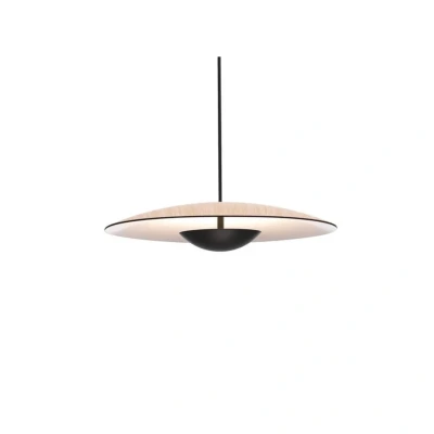 Immagine di MARSET Ginger LED a sospensione Triac Ø42cm rovere/bianco