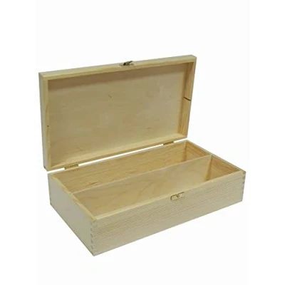 Immagine di COLLECTOR Wooden World Doppio portabottiglie in legno per vino Box due bottiglie di
