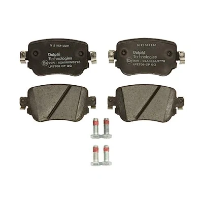 Immagine di DELPHI LP2709 Kit pastiglie freno Non predisposto per contatto segnalazione usura con lamierino anticigolío accessori SEAT: Leon III Hatchback