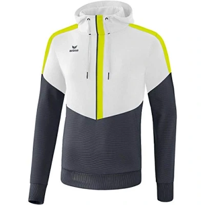 Immagine di Erima Squad, Felpa con Cappuccio Men&#039;s, Bianco/Slate Grey/bio Lime, M