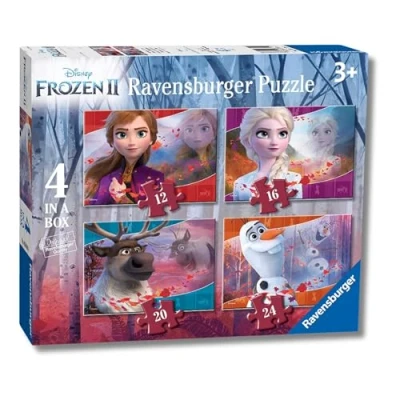 Immagine di Ravensburger puzzle Frozen 2, Collezione 4 in a Box, d...