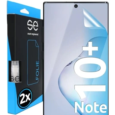 Immagine di smart engineered 3D Pellicola Protettiva per schermo Samsung Galaxy Note 10 Plus [2 pezzi Transparente, Case friendly, qualità dell&#039;immagine full HD,Pellicola TPU