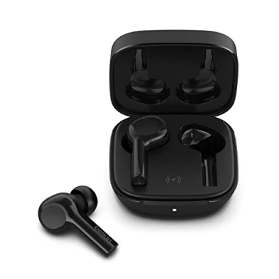 Immagine di Belkin SOUNDFORM Freedom Auricolari Bluetooth wireless, true wireless con custodia di ricarica senza fili, IPX5 per resistenza a sudore e acqua, bassi profondi, iOS Android Bianco
