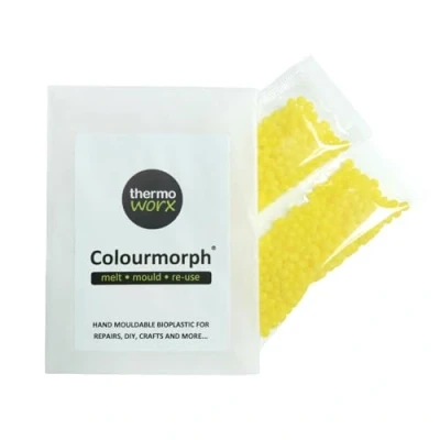 Immagine di Thermoworx Colourmorph. Termoplastica multiuso modellabile a mano, fusione, stampo e riutilizzo. (giallo)