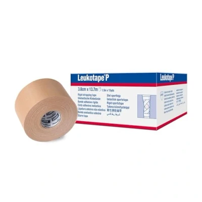 Immagine di Leukotape P Nastro elasticizzato per bendaggi all’ossido di zinco, efficace rotula e spalla, altamente resistente