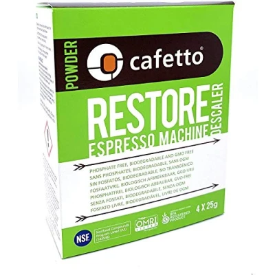 Immagine di Cafetto restore organico polvere di pulizia anticalcare Macchina da caffè, 4 Single use Packets