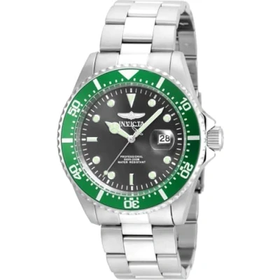 Immagine di Invicta Pro Diver Orologio da uomo in acciaio inossidabile con movimento al quarzo 43 mm, Argento / Verde