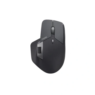 Immagine di Rapoo MT760M mouse wireless 4000 DPI sensore batteria ricaricabile ecologica ergonomica PC &amp; Mac grigio nero