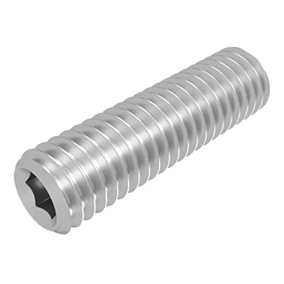 Immagine di Perno filettato SECCARO con punta conica M8 x 30 mm, acciaio inox V2A VA A2, DIN 913 / ISO 4026, esagono incassato, 20 pezzi