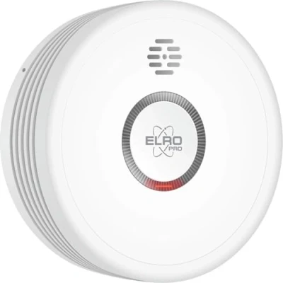Immagine di ELRO PRO PS4910 Rilevatore di fumo design con batteria da 10 anni Autotest automatico Modalità notturna Conforme alla norma europea EN14604
