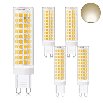 Immagine di HHZY Lampade LED G9 12W 1200LM ​Invece di Alogene da 120W AC 230V Angolo Fascio 360 Senza Sfarfallio Non Dimmerabile Confezione 5,Warm White 3000k