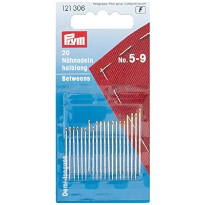 Immagine di Prym Quilting Needles, Metallo, Silver, Nr. 5 9 Sortiert, 20 Stück