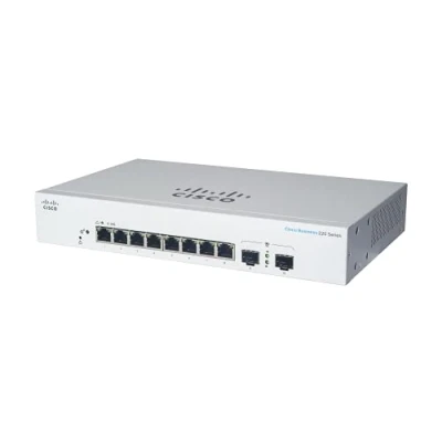 Immagine di Cisco Business Smart Switch CBS220 8FP E 2G 8 porte GE Full PoE 2 SFP da 1G Garanzia hardware limitata di tre anni (CBS220 EU)