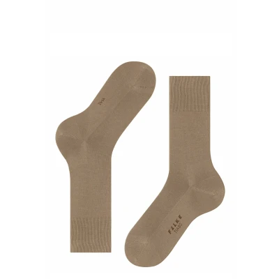 Immagine di FALKE Tiago M So sostenibili cotone filo di Scozia tinta unita 1 paio, Calzini Uomo, Marrone Camel 5038, 43 44