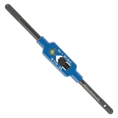 Immagine di GSR giramaschio regolabile in acciaio professionale Modello americano No. 1.1/2 M1 M12 Con occhio di centraggio Giramaschi estensibile per supporto utensili quadrati